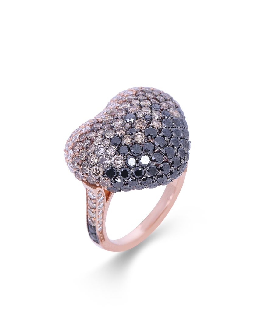 Disco Heart Ombre Ring