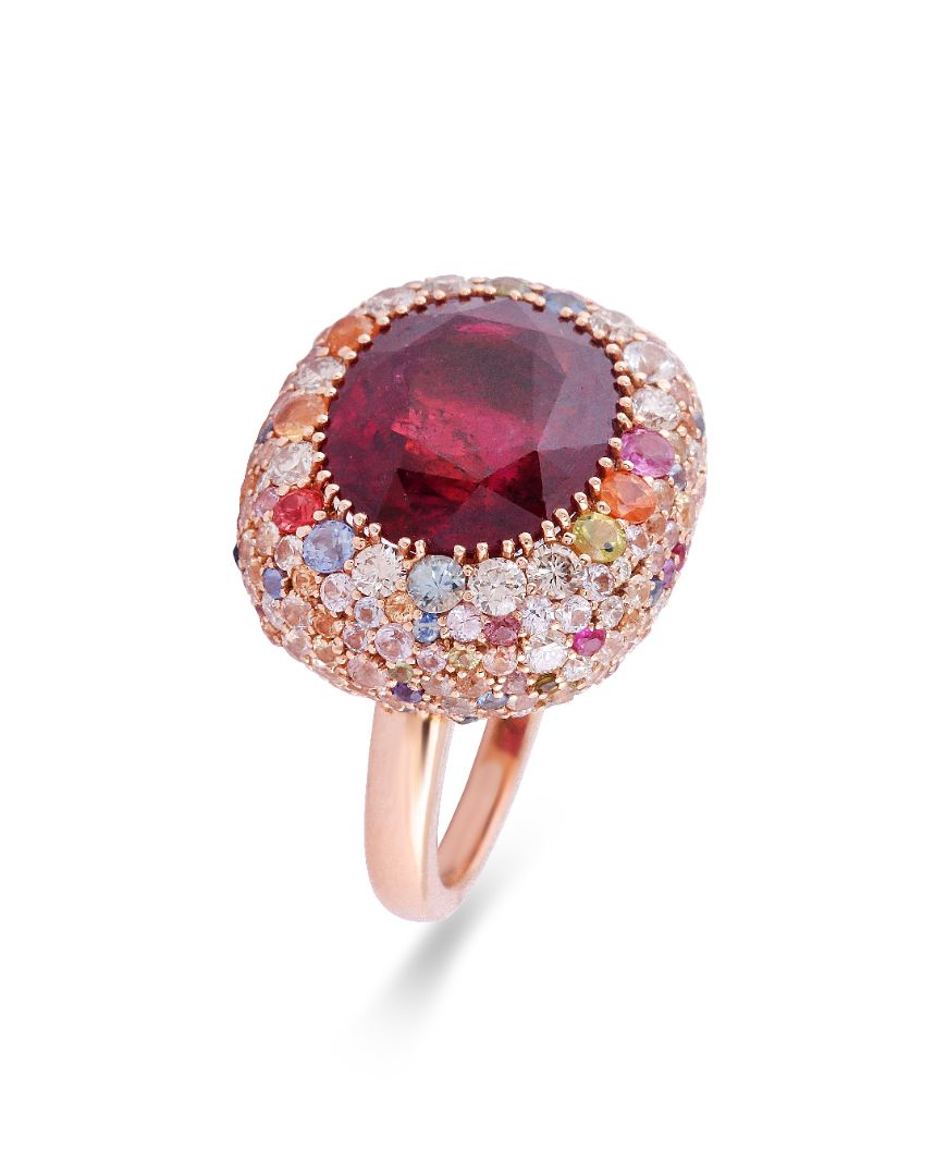 HUE RAINBOW RUBY RING