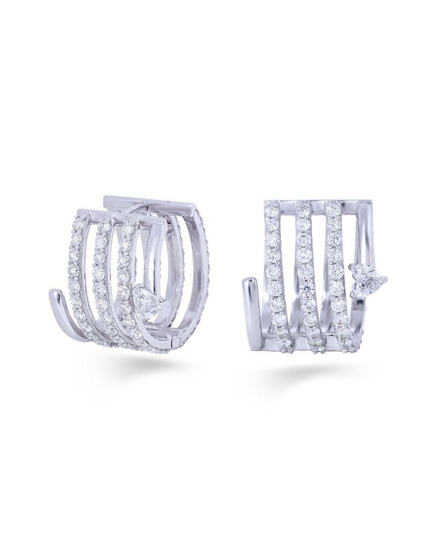 ASTERICA SPIRAL HEART EARRINGS