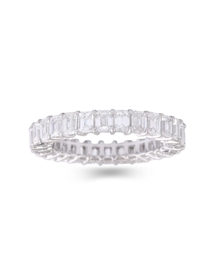 Asterica Eternity Band - Emerald Cut