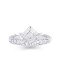 Asterica Asscher Crown Ring