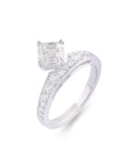 Asterica Asscher Crown Ring