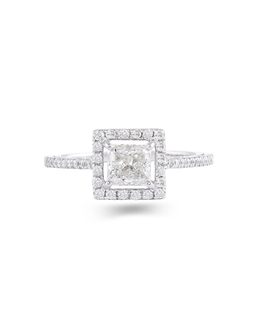 ASTERICA ASSCHER SOLITAIRE RING