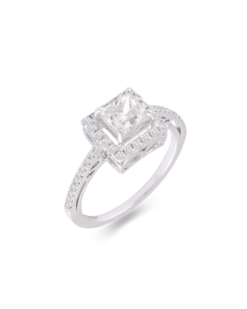 ASTERICA ASSCHER SOLITAIRE RING