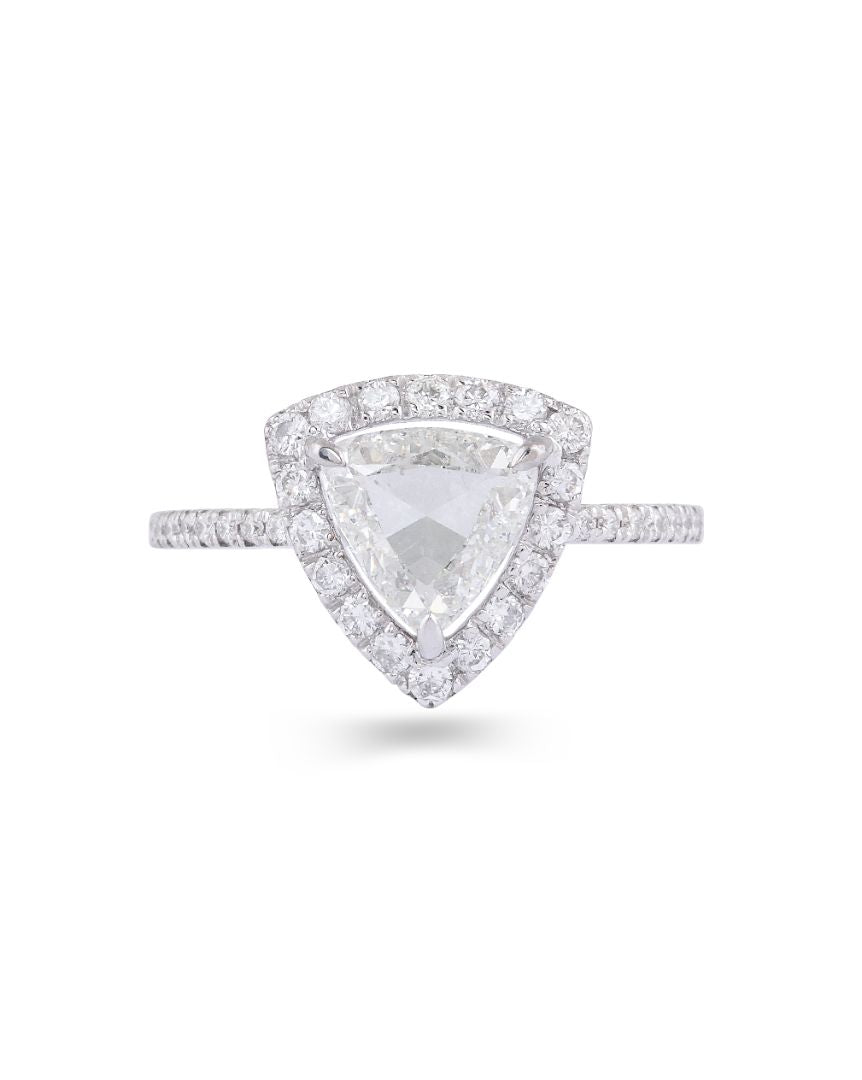 ASTERICA TRILLION SOLITAIRE RING