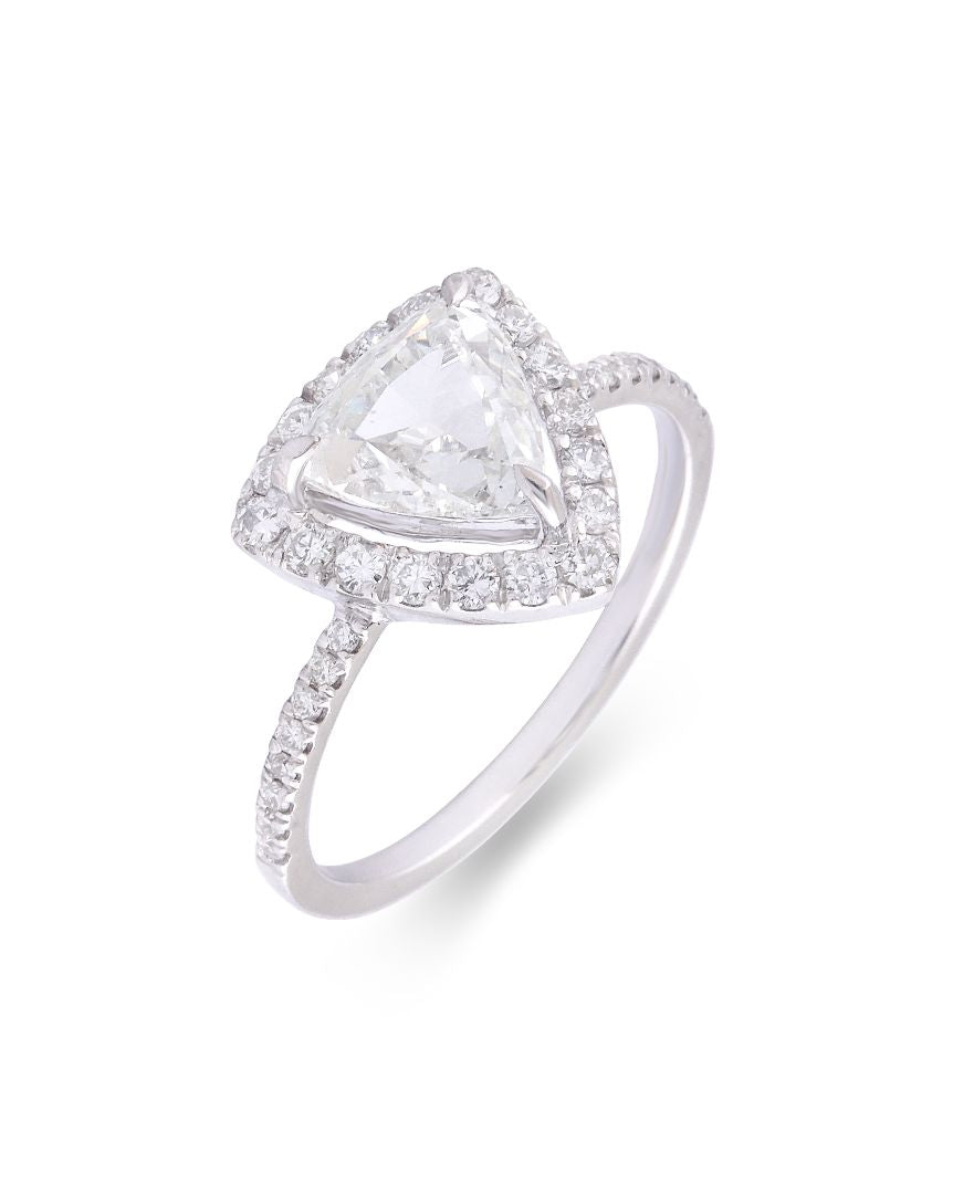 ASTERICA TRILLION SOLITAIRE RING