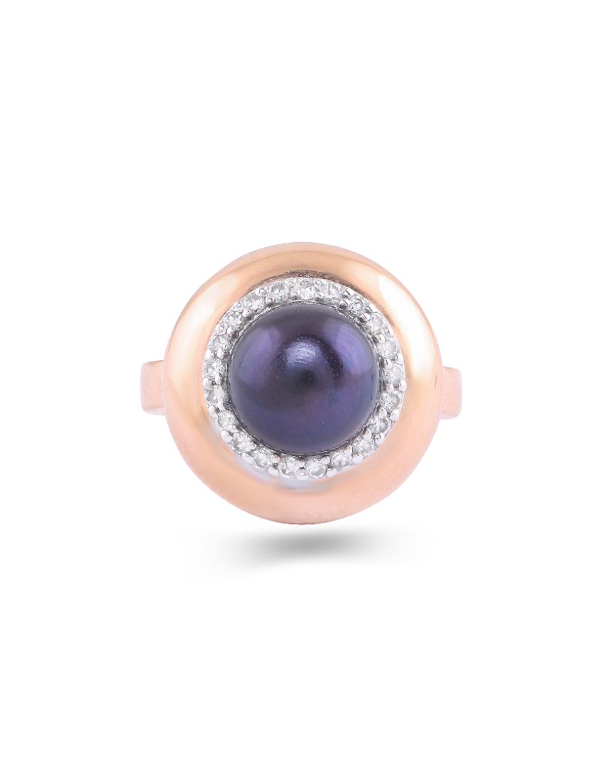 Bubble Purple Pearl Ring