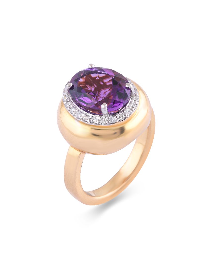 Bubble Amethyst Ring