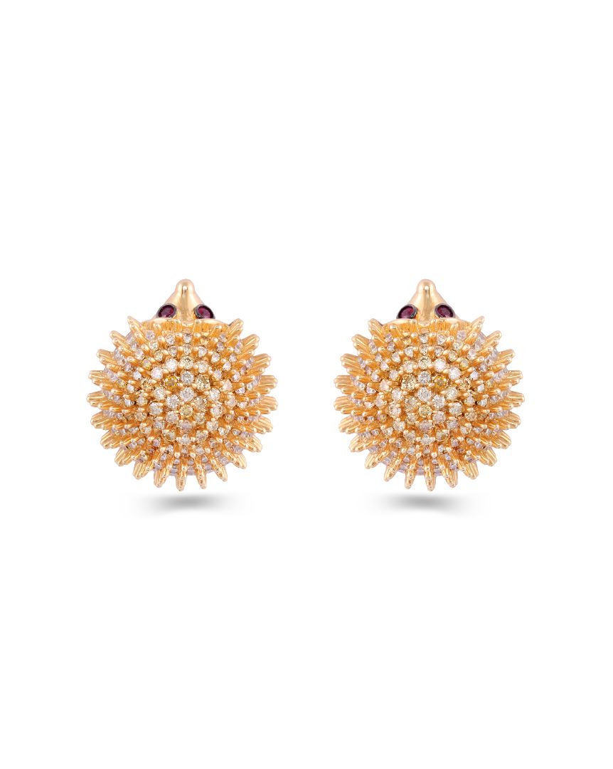 Feral Hedgehog Earrings