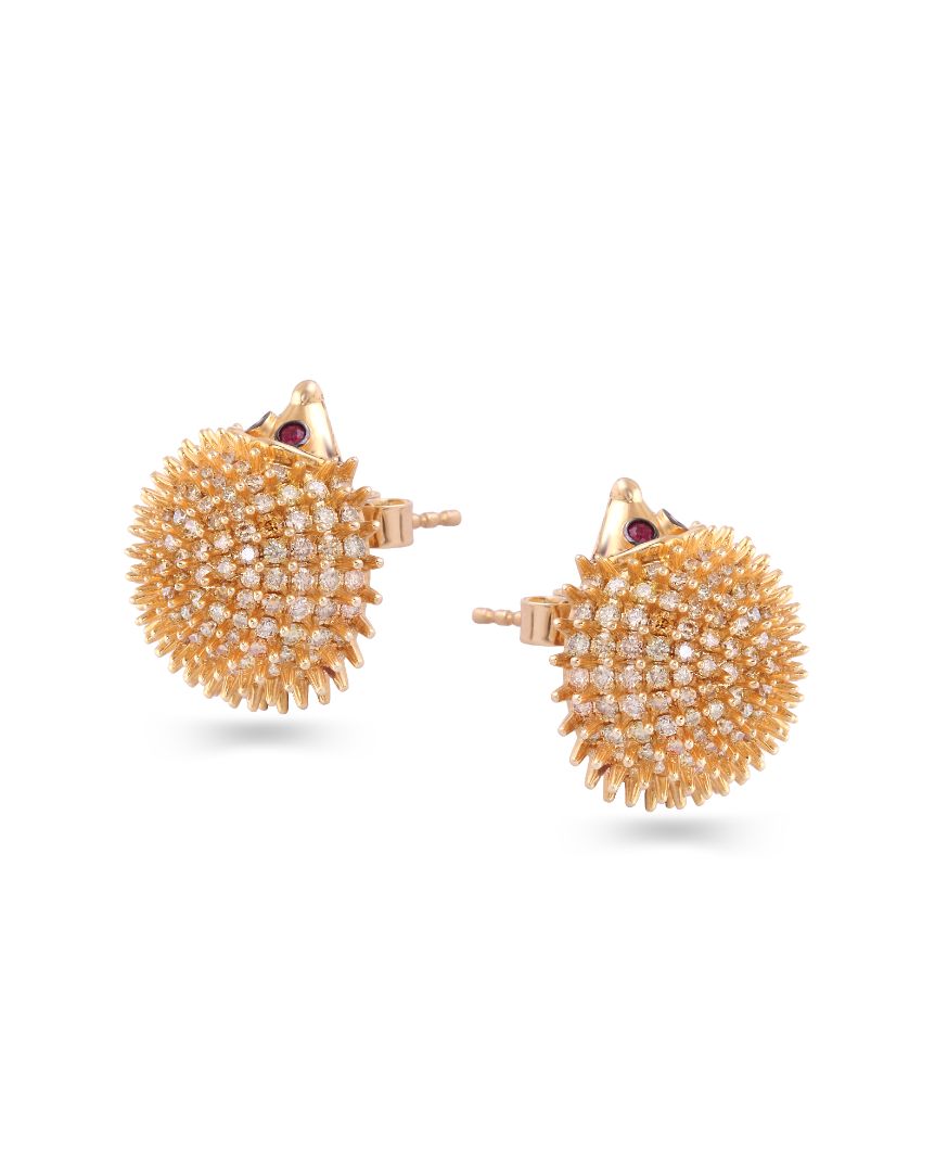 Feral Hedgehog Earrings
