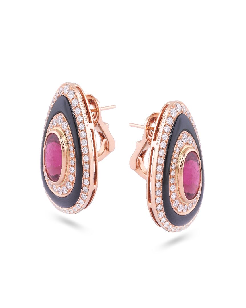 HUE RUBY ONYX EARRING