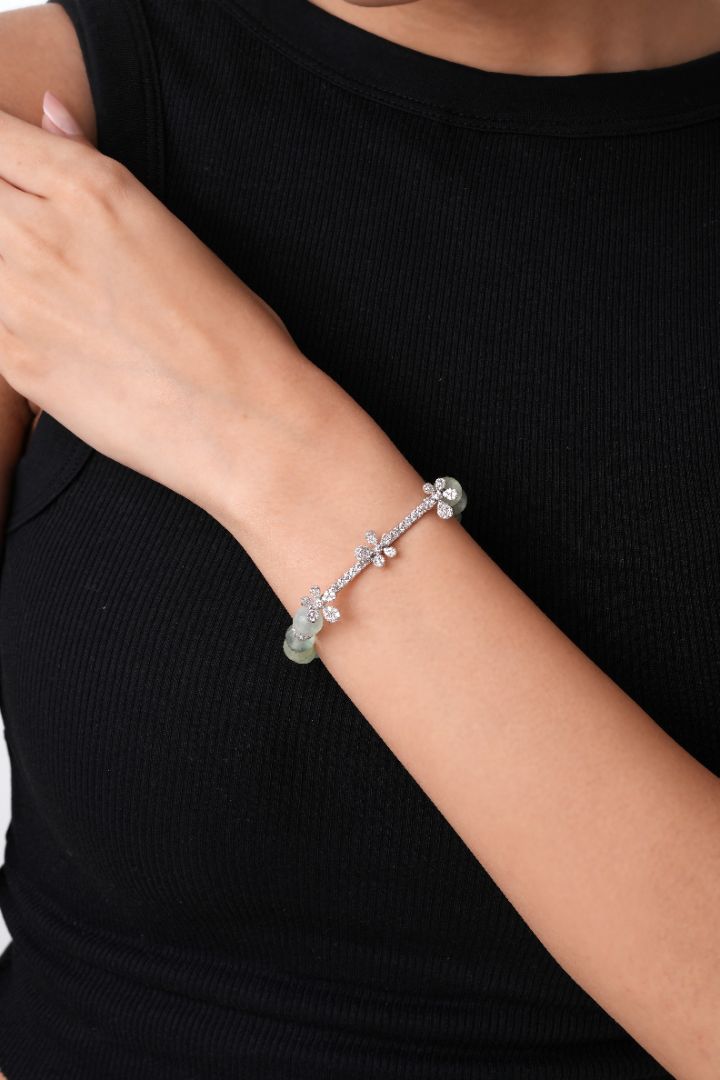 Jasmine Charm Bracelet - Green