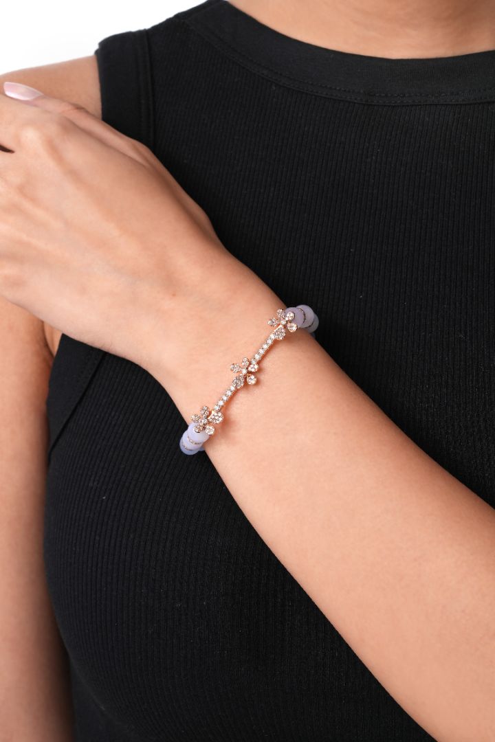 Jasmine Charm Bracelet - Angelite