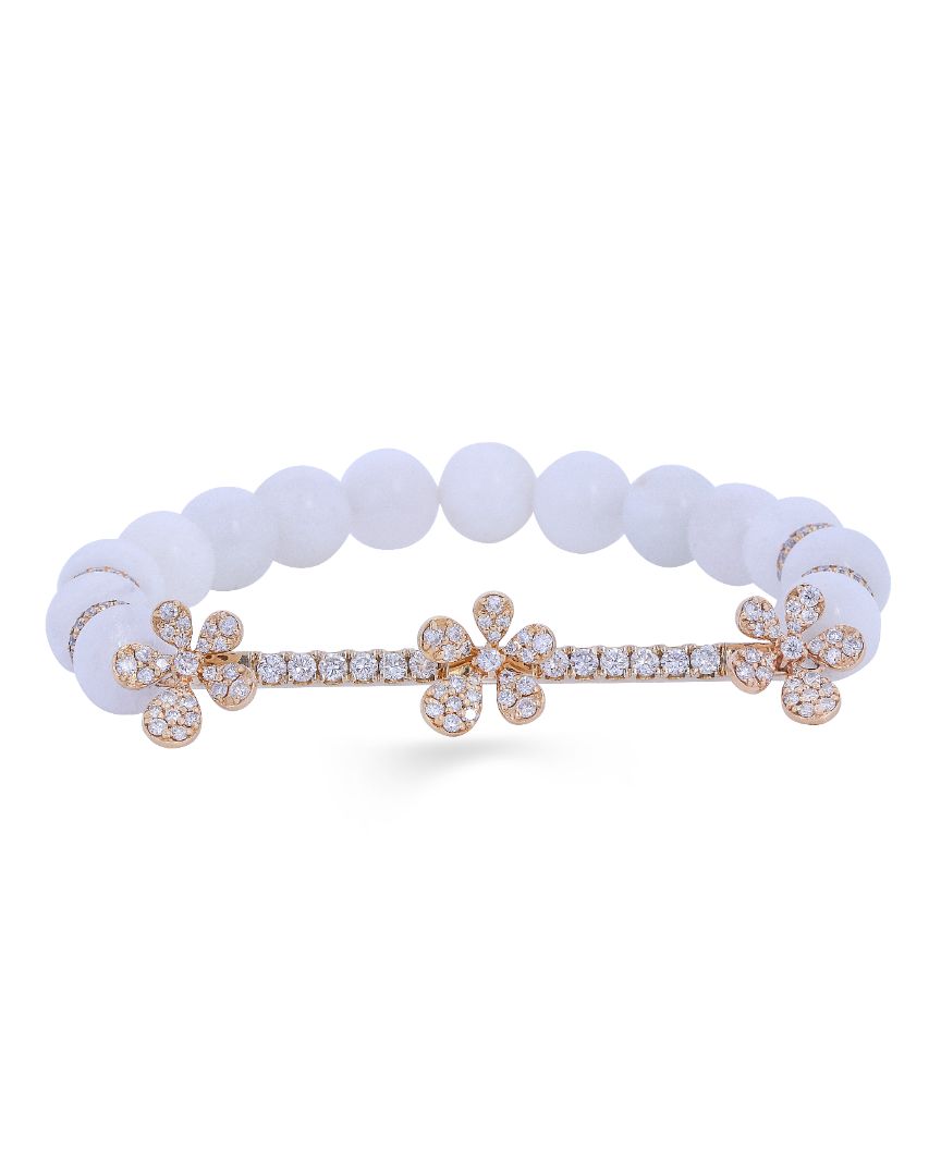 Jasmine Charm Bracelet - Moonstone