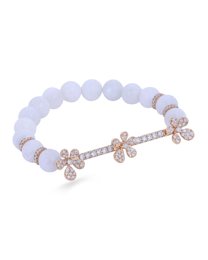 Jasmine Charm Bracelet - Moonstone