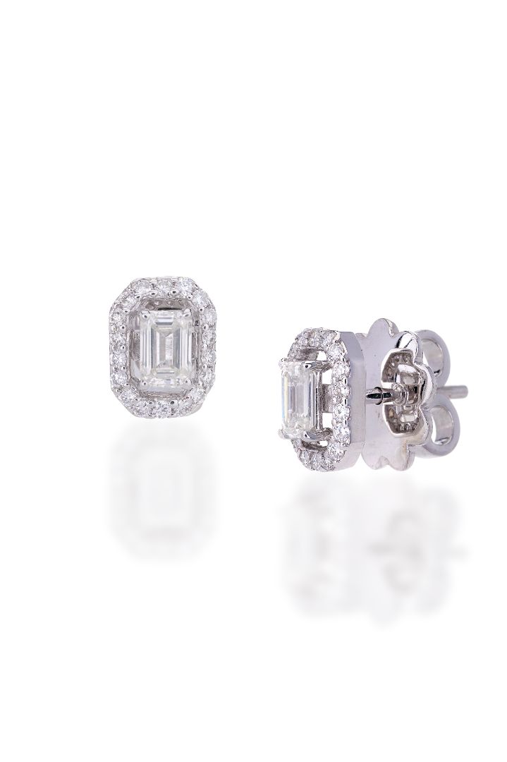 Asterica Emerald W Jacket Earrings