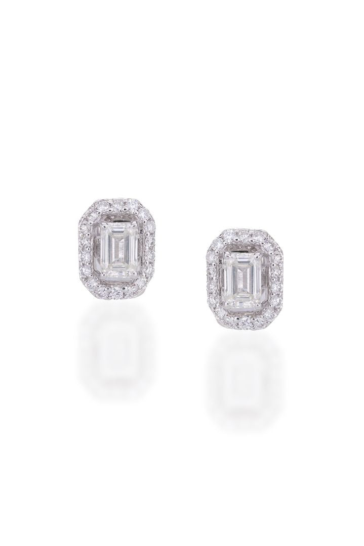 Asterica Emerald W Jacket Earrings