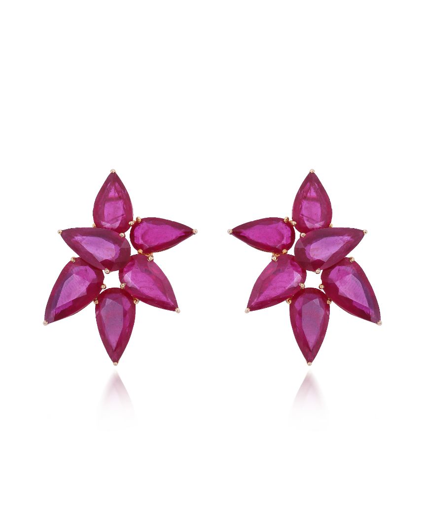 Hue Ruby Earrings