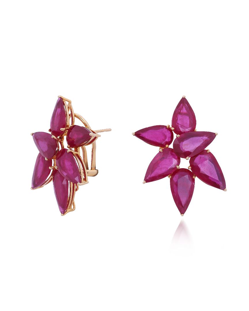 Hue Ruby Earrings
