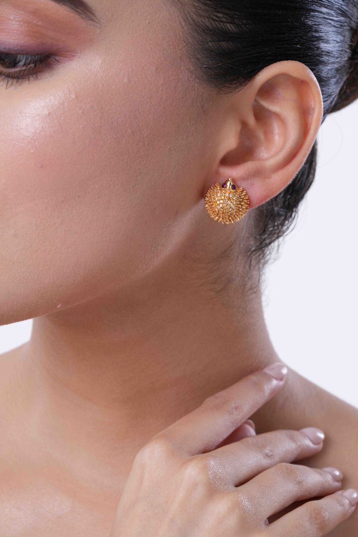 Feral Hedgehog Earrings