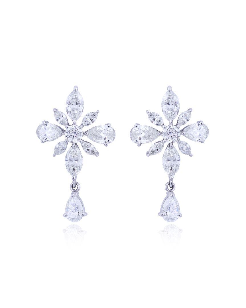 Asterica Hanging Pear Earrings