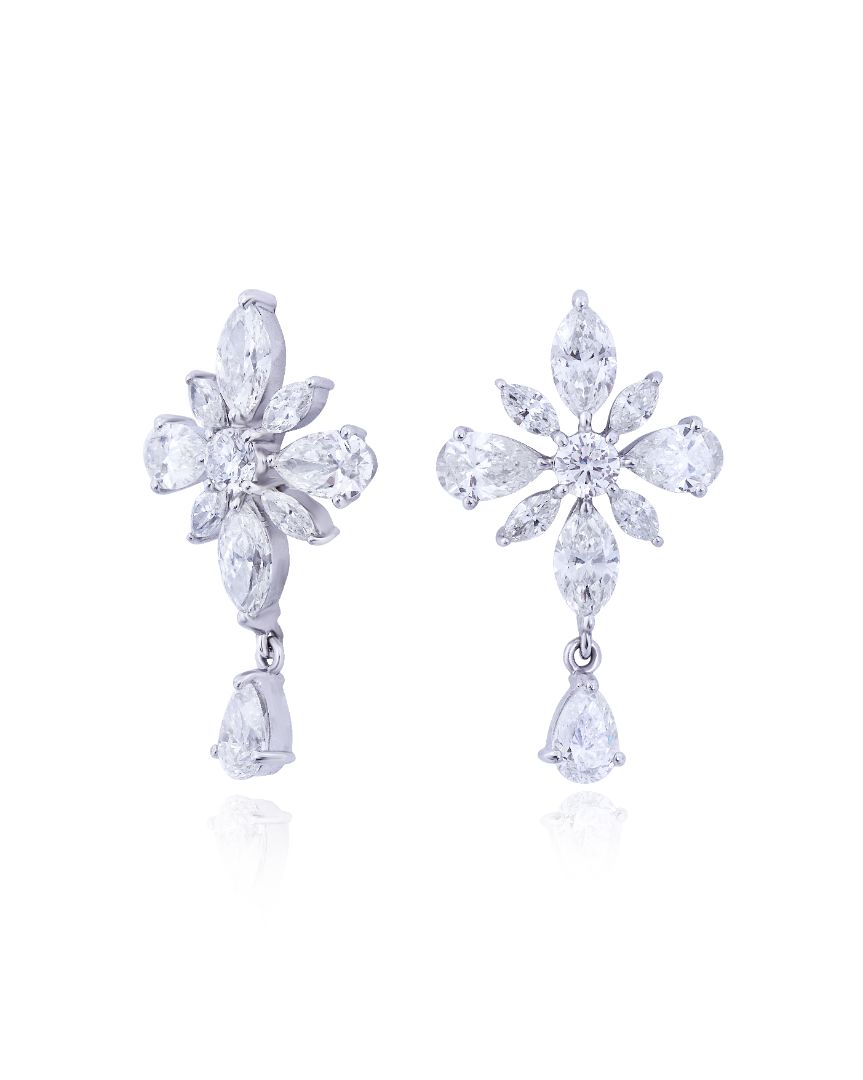 Asterica Hanging Pear Earrings