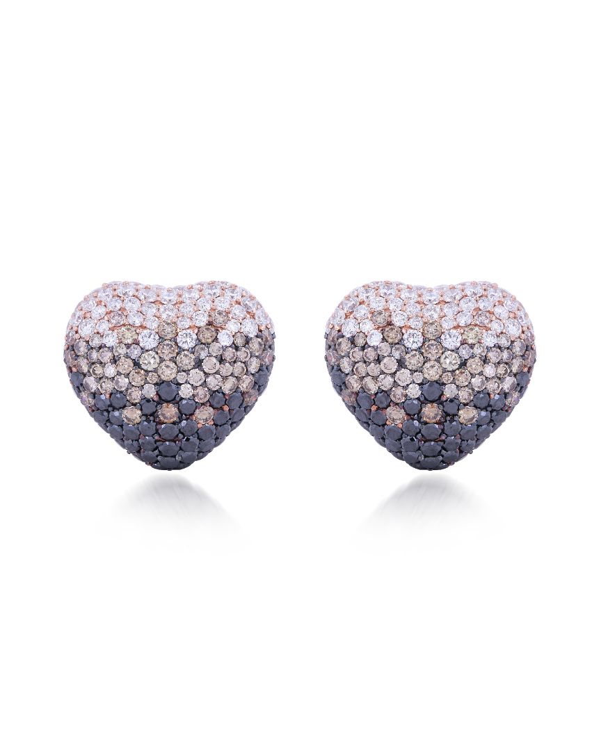 Disco Heart Ombre Earrings