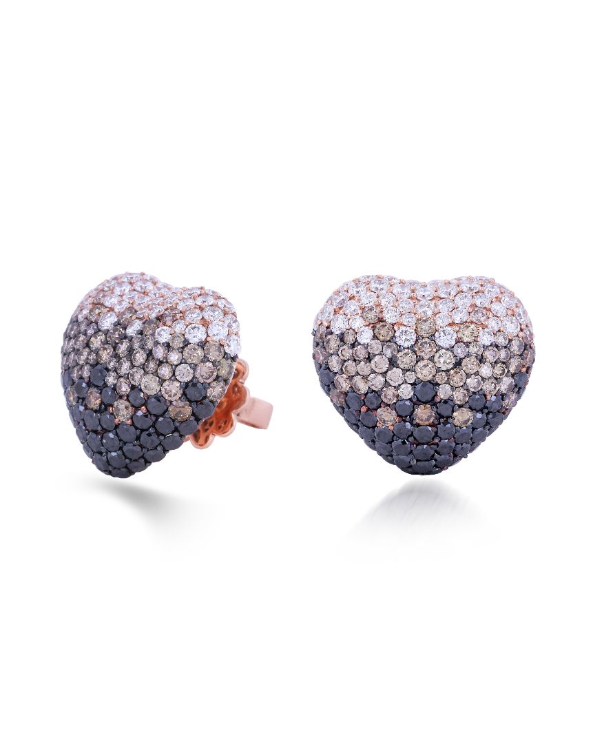 Disco Heart Ombre Earrings