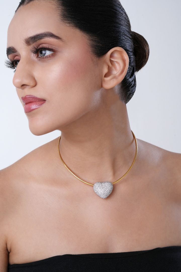 Disco Heart Sugar Necklace