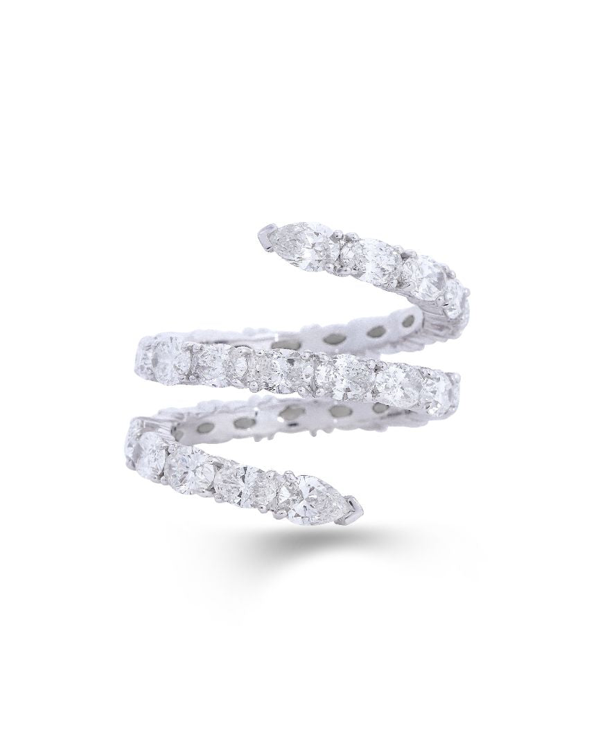 Twisted Spiral Ring
