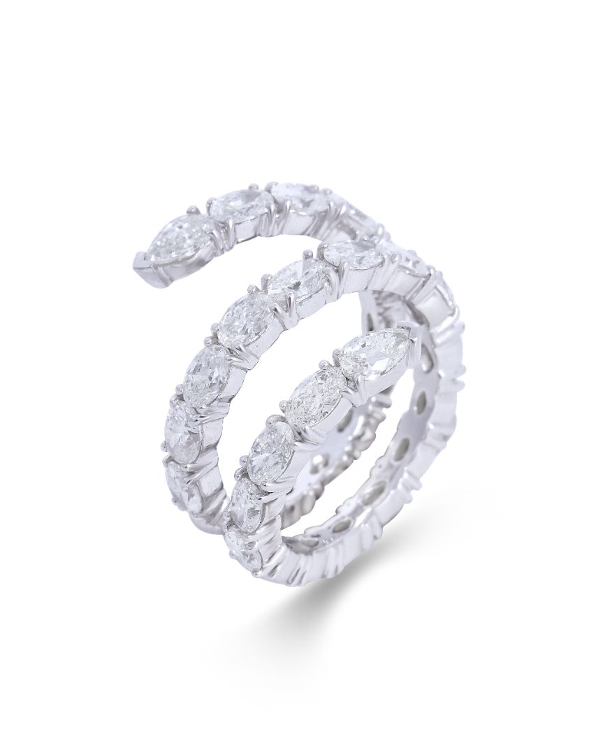 Twisted Spiral Ring