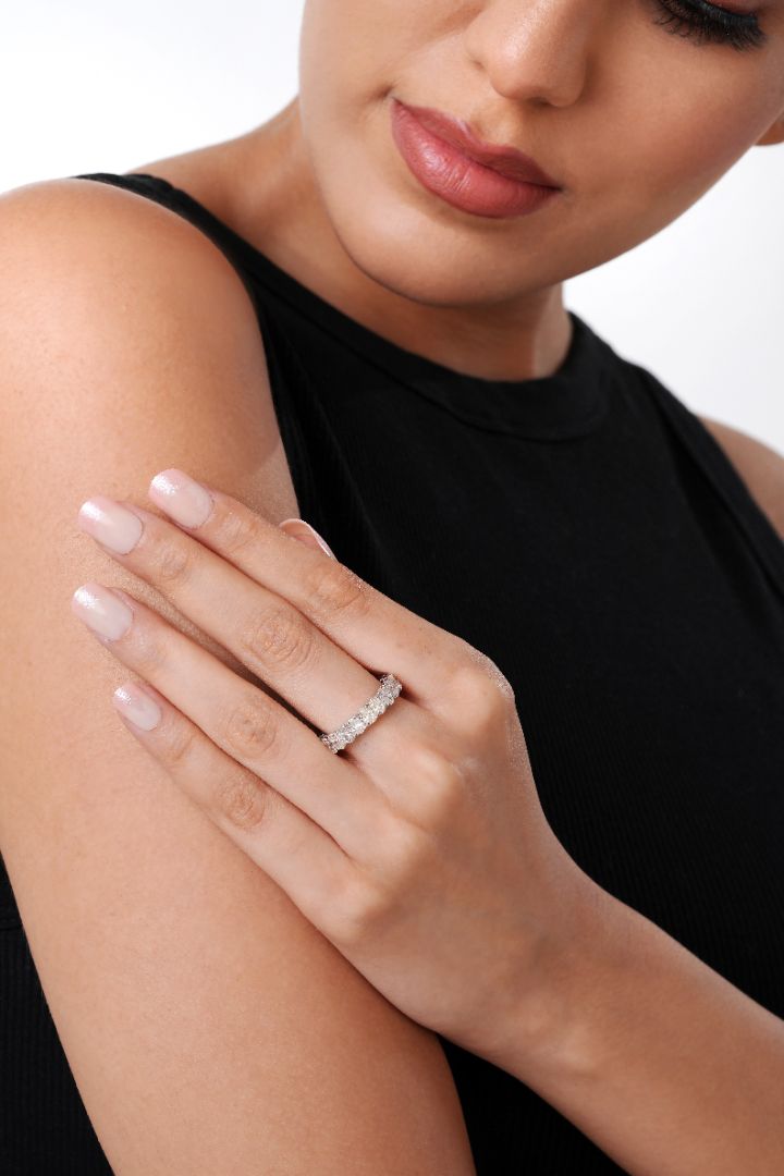 Oval Eternity Band