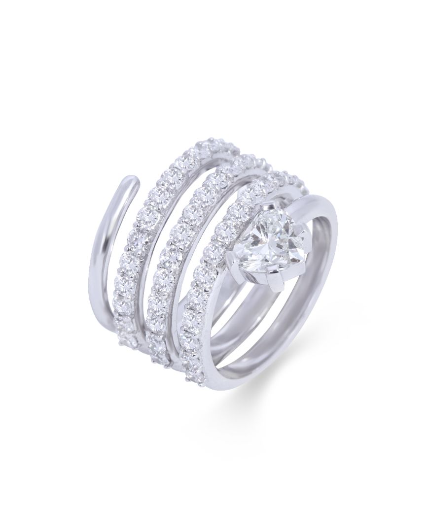 Twin Heart Ring