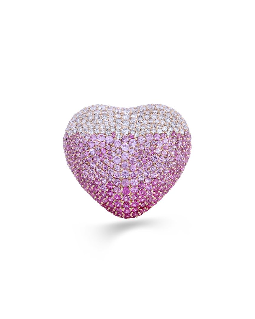 Disco Heart Strawberry Ring