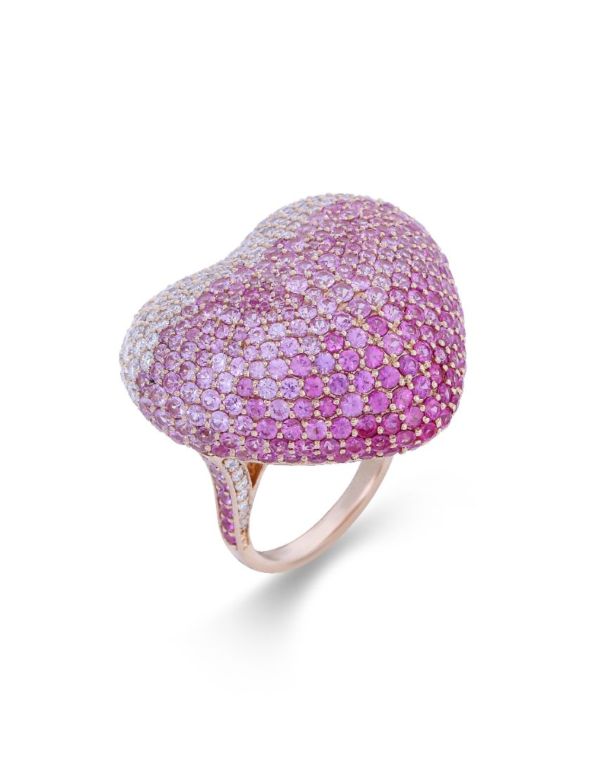 Disco Heart Strawberry Ring