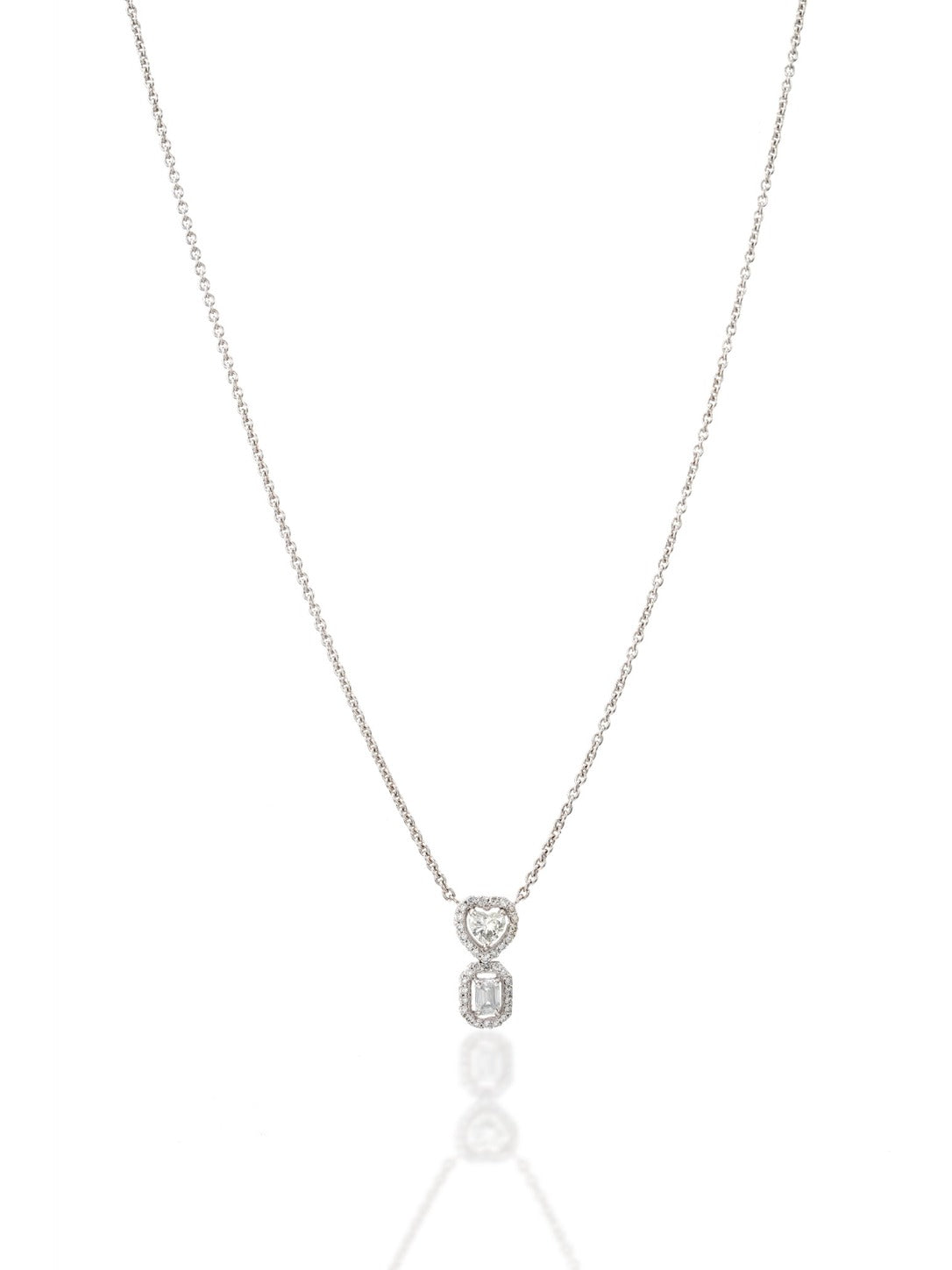 Minimal Diamond Pendant Necklace in 14K Gold