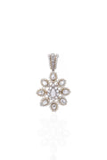 Rosé Fleur Rose Cut Diamond Pendant Necklace in 18K Gold | Luxury Fine Jewellery