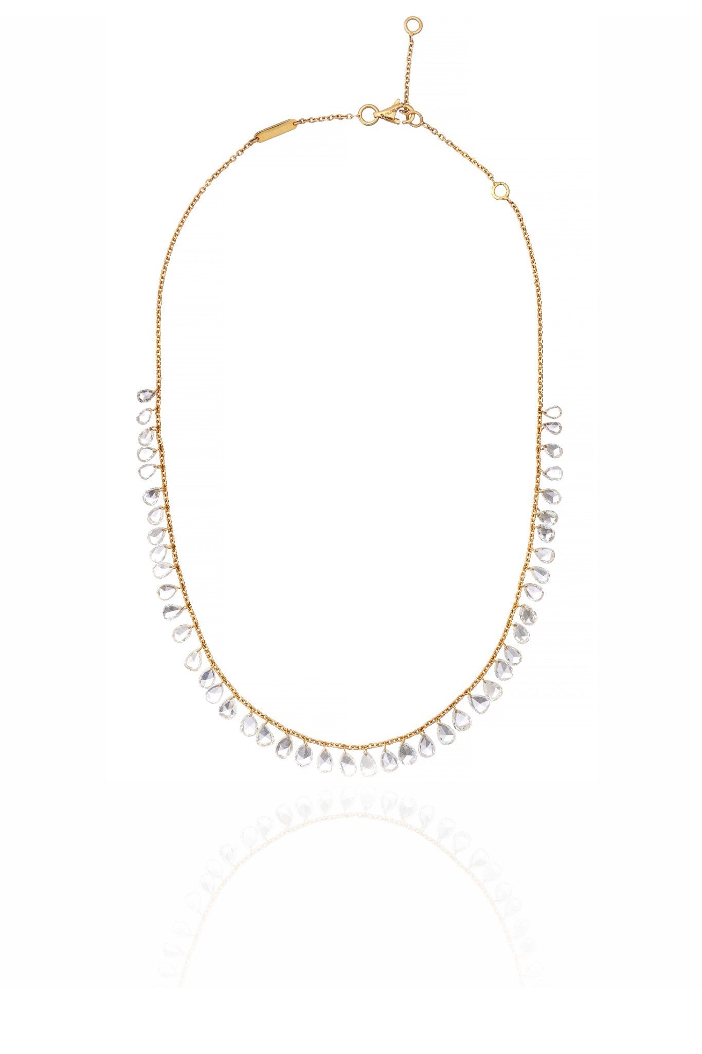 Rosé Lumière Rose Cut Diamond Necklace in 18K Gold | Luxury Fine Jewellery