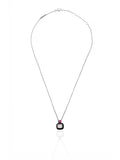 Minimal Diamond Circle Pendant Necklace in 18K Gold
