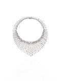 Izzari Majestic Fancy Cut Diamond Statement Necklace in 18K Gold