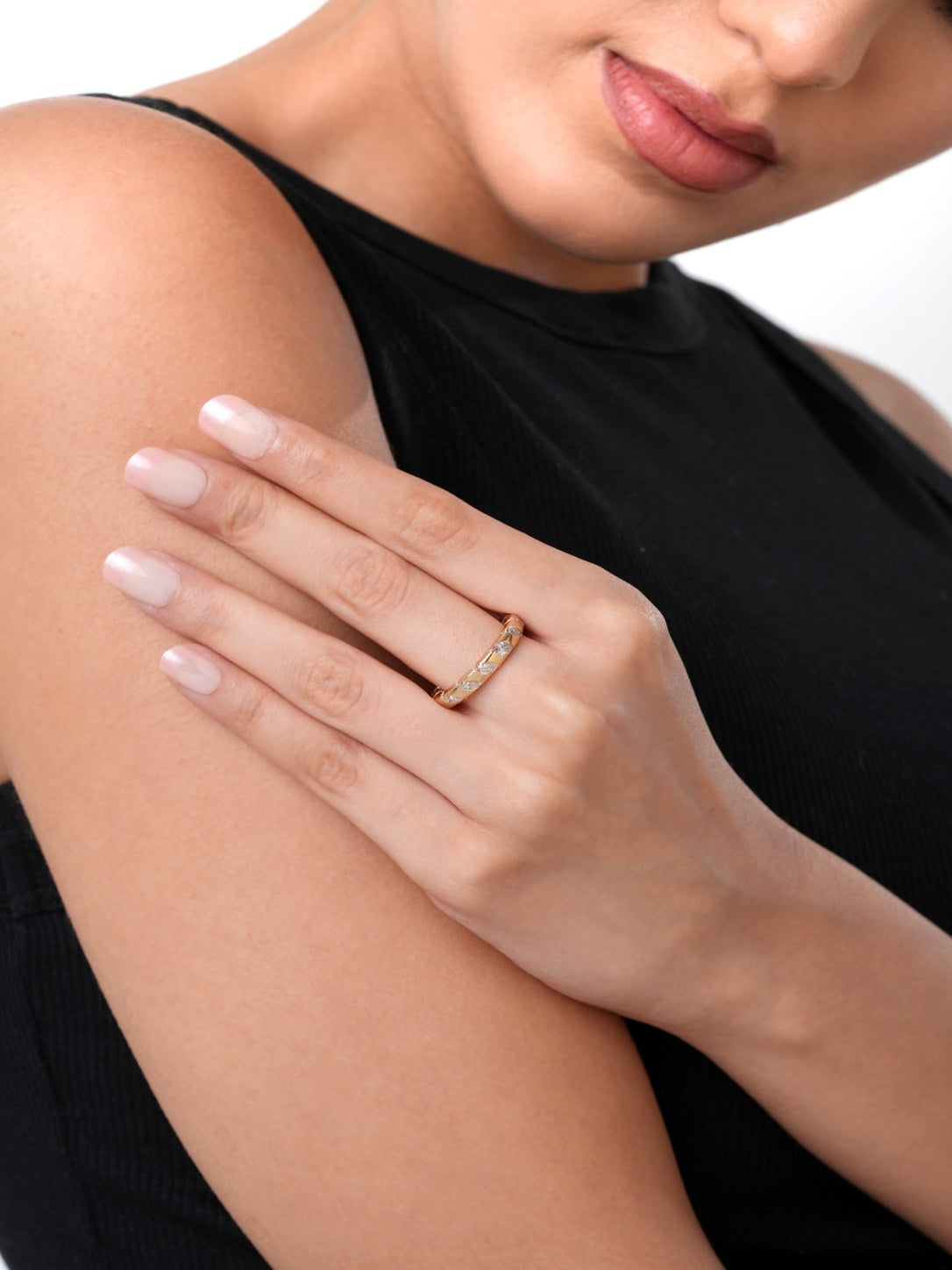 18K Yellow Gold Diamond Eternity Band