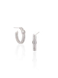 Aurielle Infinity Natural Diamond Hoop Earrings in 18K Gold