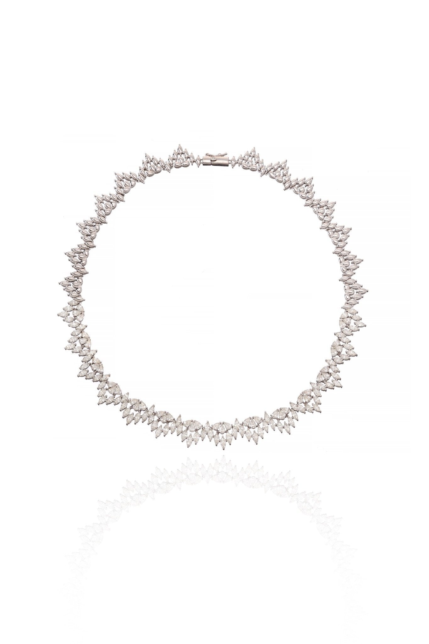Celestial Edge Diamond Statement Necklace in 18K Gold | Luxury Fine Jewellery