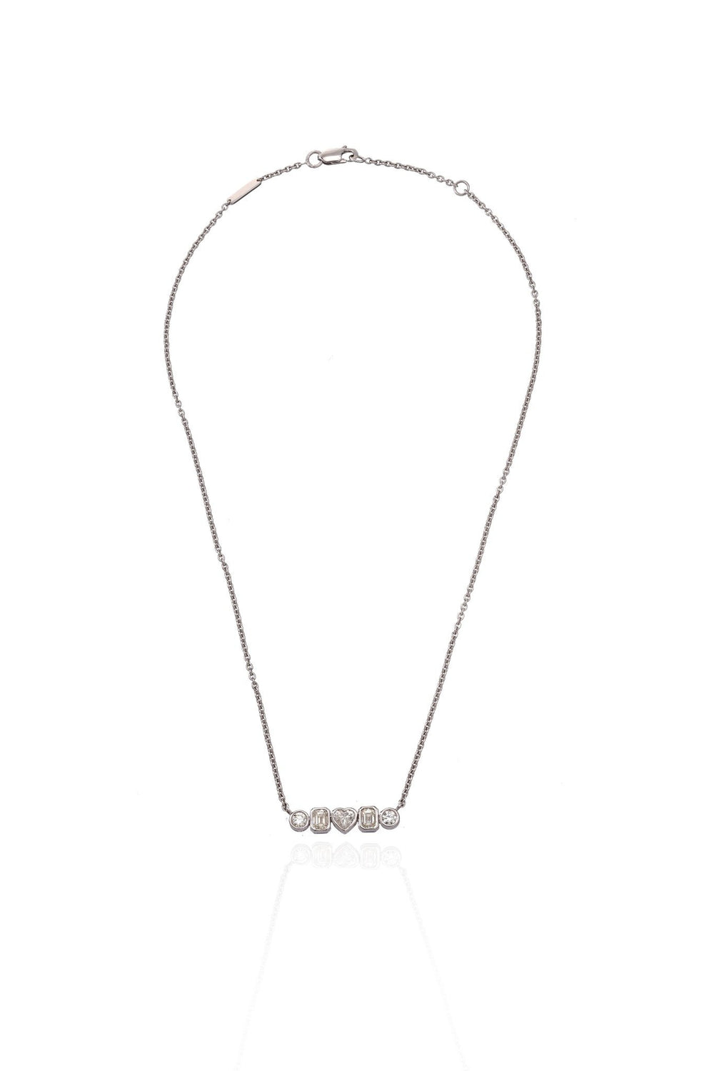Luna Bar Diamond Necklace in 18K Gold | Luxury Fine Jewellery