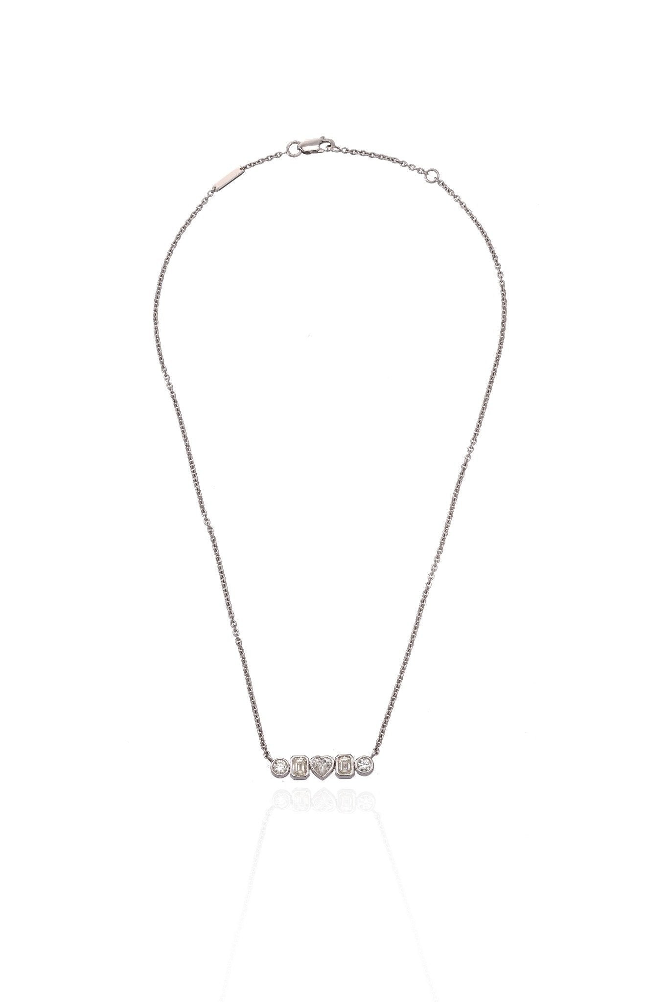 Luna Bar Diamond Necklace in 18K Gold | Luxury Fine Jewellery