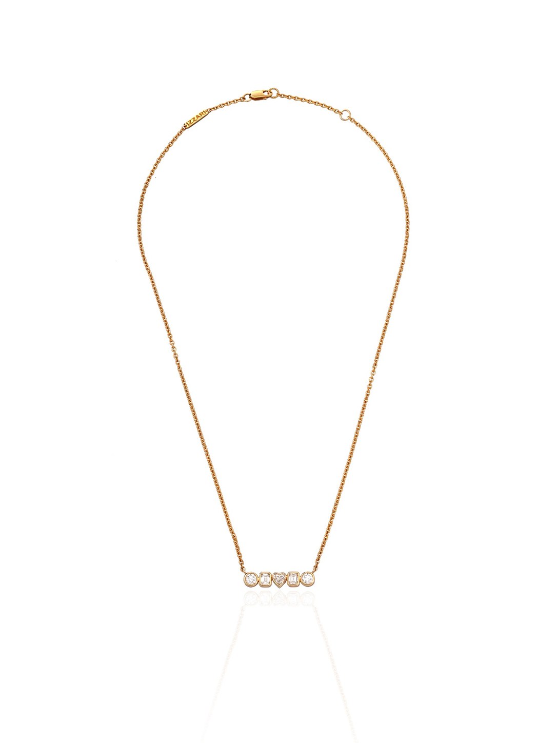 Celeste Charm Diamond Station Necklace in 18K Gold | Luxury Fine Jewellery
