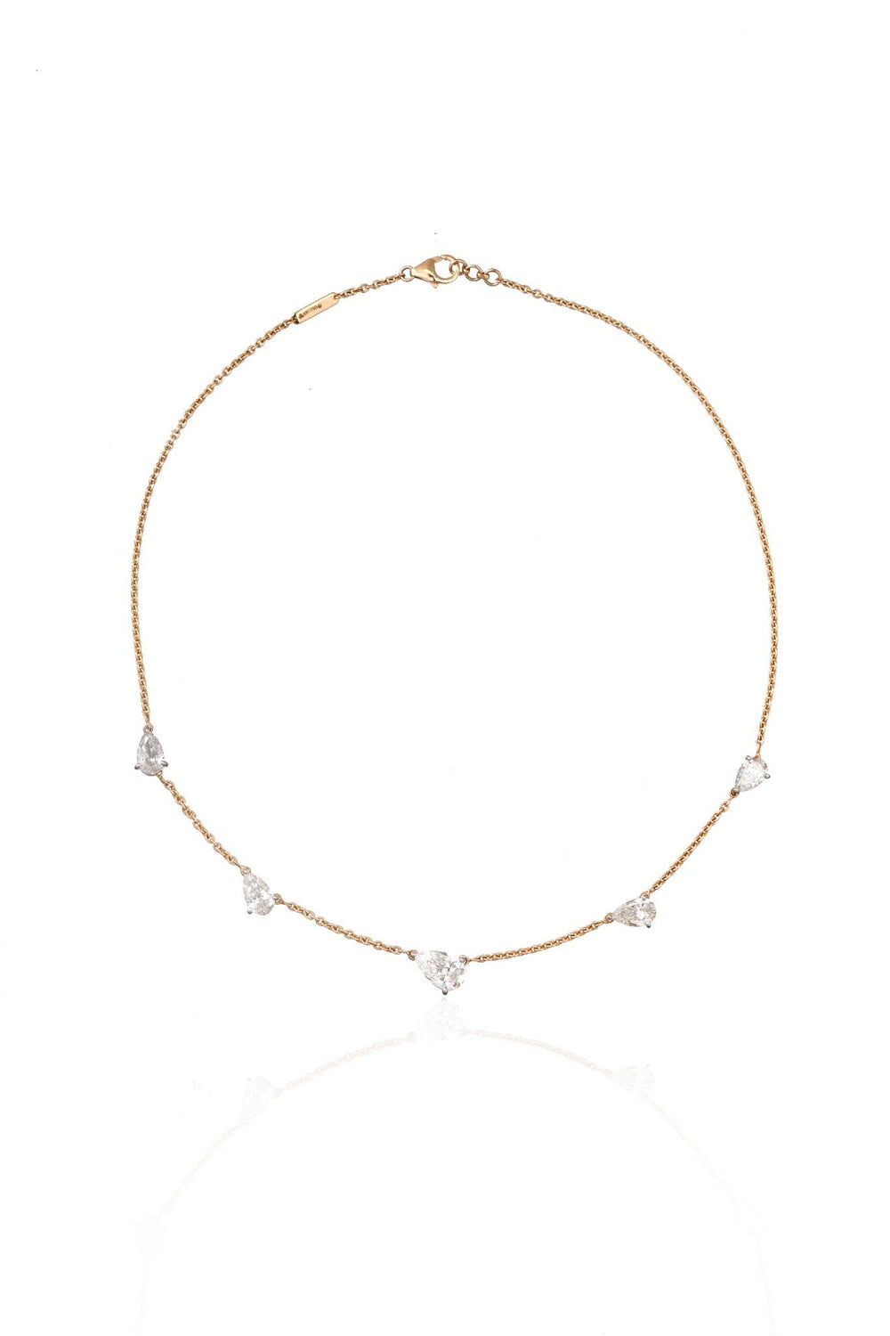 Aurielle Diamond Station Necklace in 18K Gold | Luxury Fine Jewellery