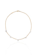 Aurielle Diamond Station Necklace in 18K Gold | Luxury Fine Jewellery