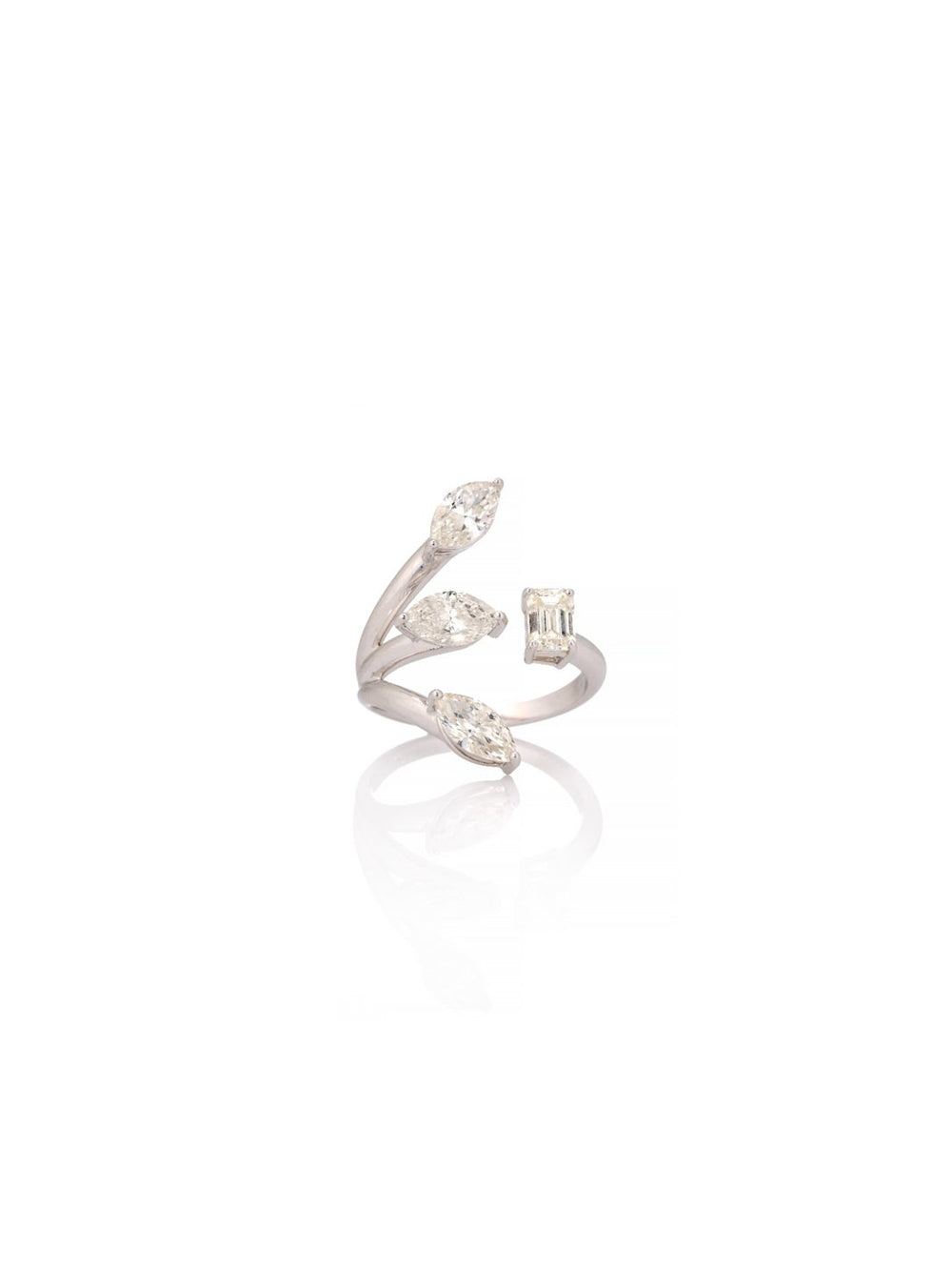 Serpentina Diamond Wrap Ring