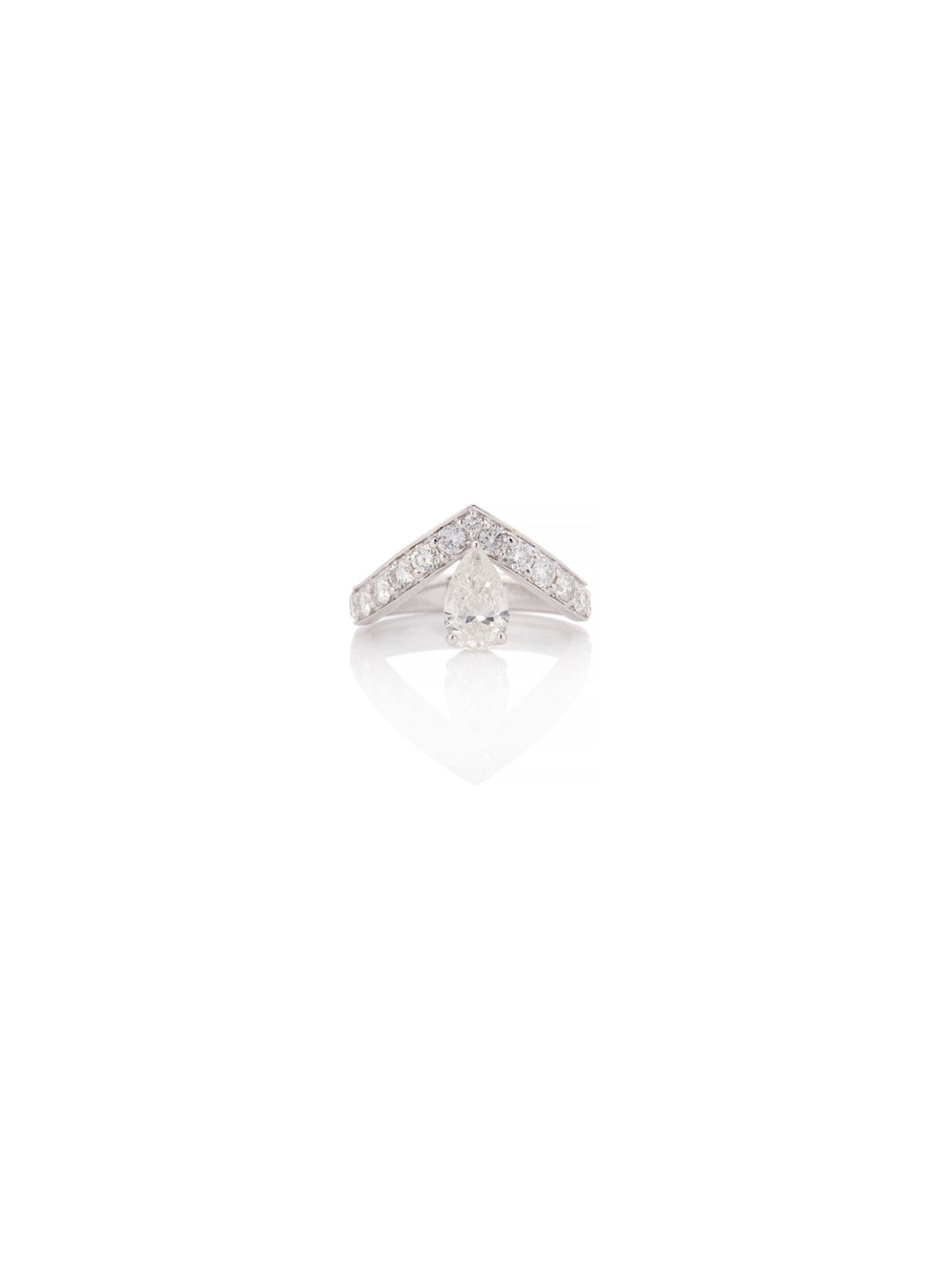 Celeste V Crown Diamond Ring